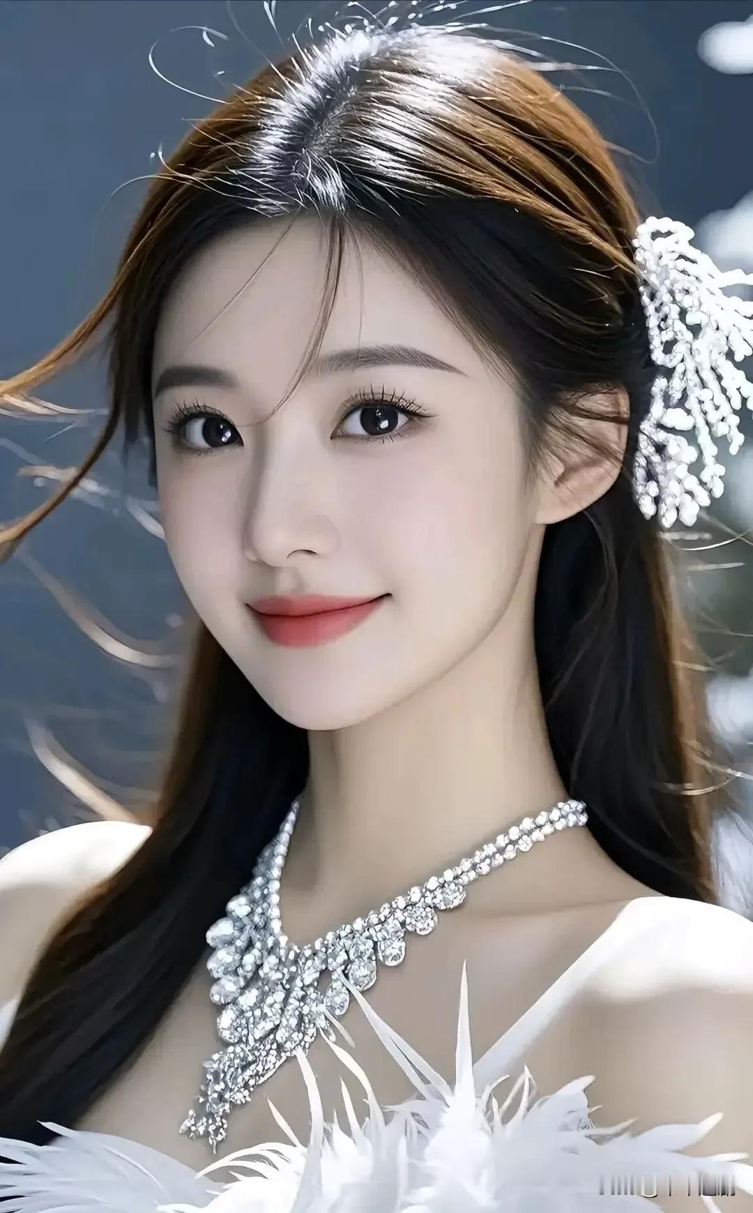 -发丝随风轻扬，眼底盛满星光，是心动的感觉。女性应有的气质