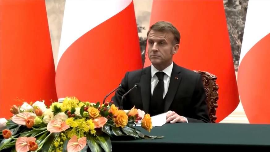 台湾是中国的！马克龙现场表态，这一次法国总统出访中国意义非凡，因为当下的全球背景