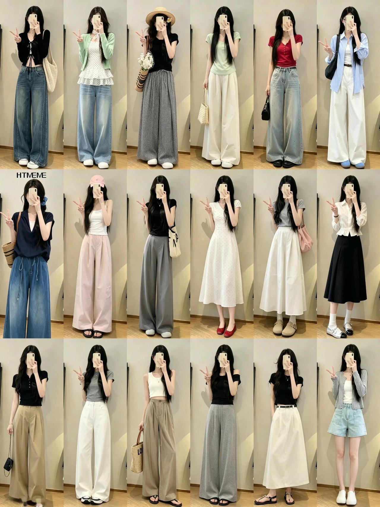 简约韩系穿搭，自带温柔松弛的日常氛围感。低饱和色系搭配利落版型，没有多余设计，