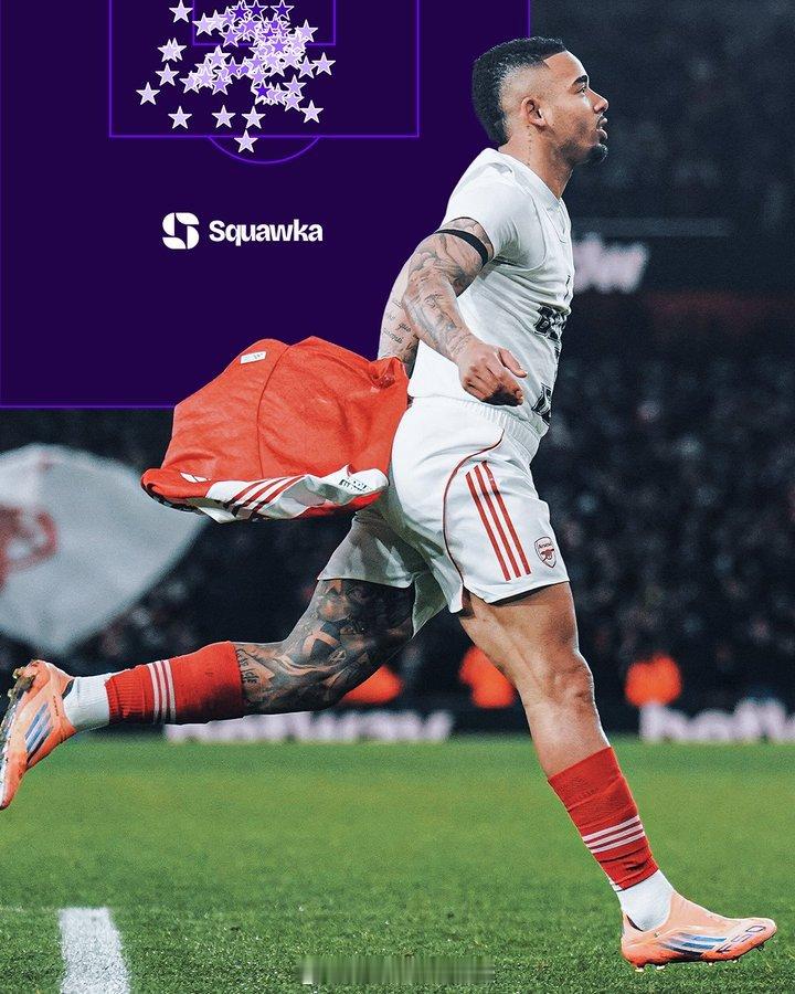 热苏斯周中对阵阿斯顿维拉的进球是他职业生涯首粒禁区外远射破门，也是他在英超联赛中