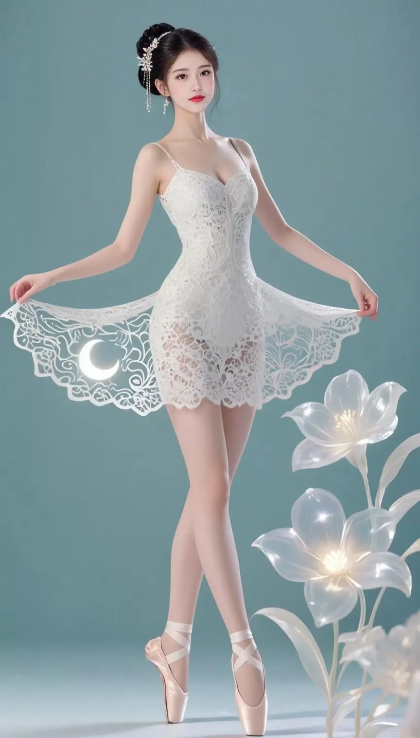 AI国风芭蕾写真 ai创作 原创Ai作品芭蕾舞国标舞