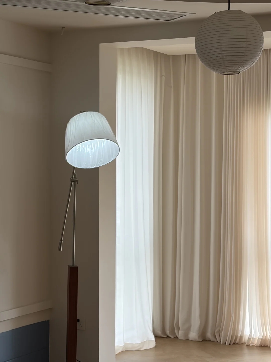 新家窗帘完工✅我挖到了本命柔光纱！