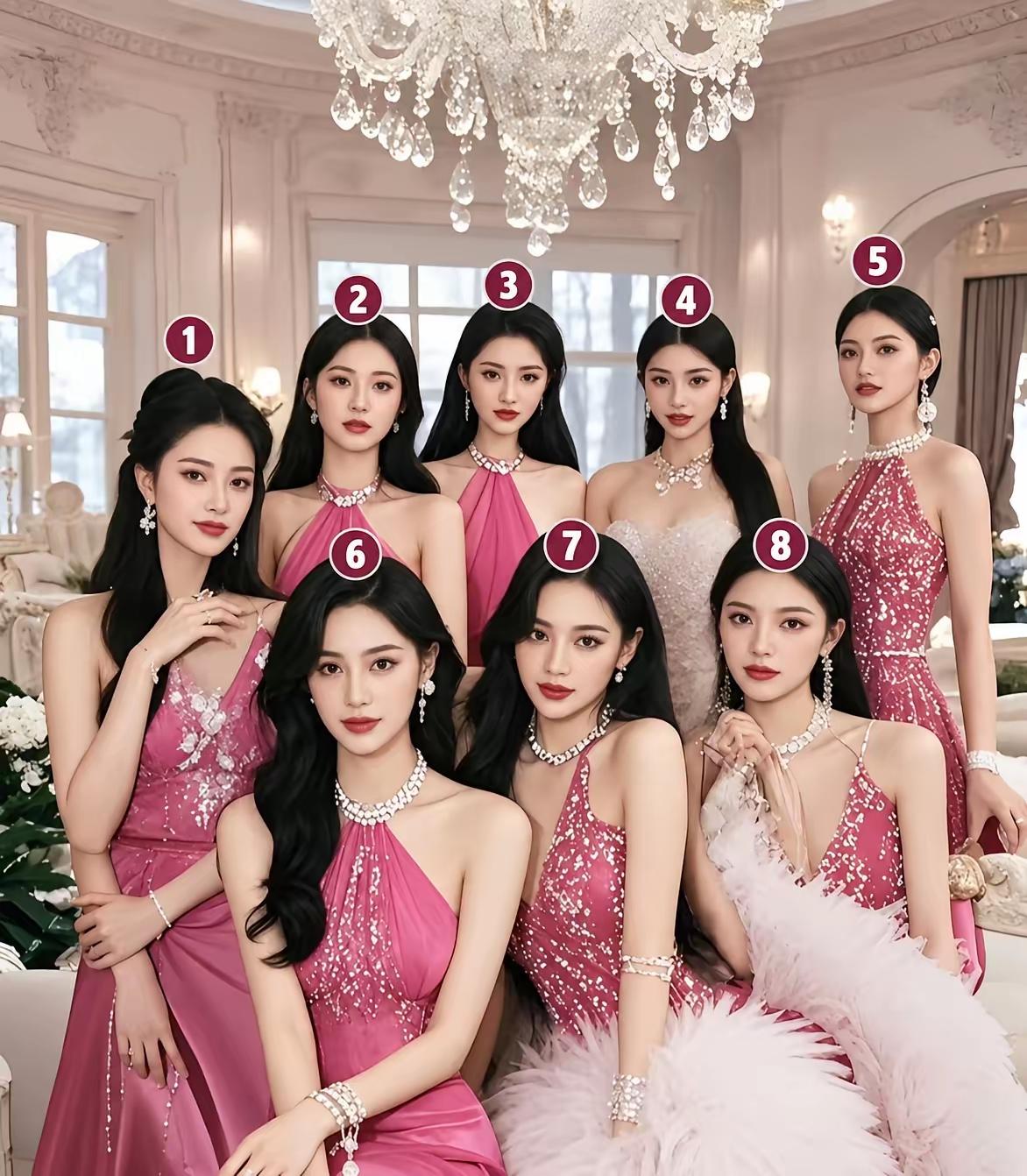 这几位美女太美了，好纠结呀！我想把1号带回家，不知她是否愿意？家人们，你们说我能