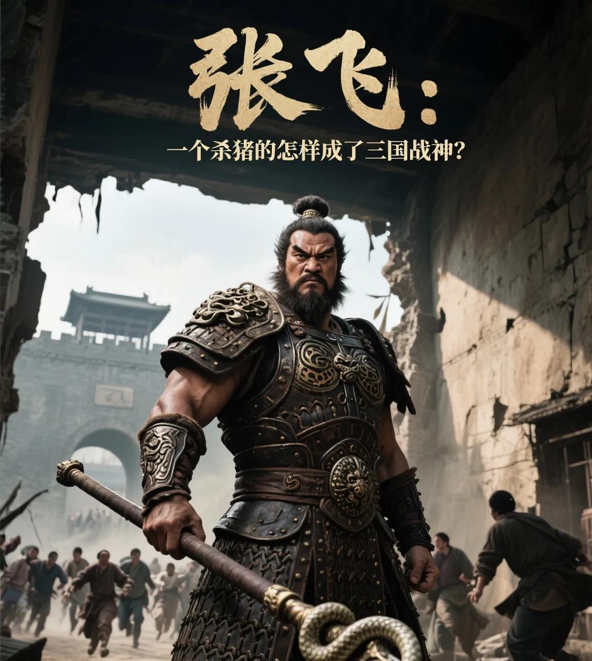 张飞：一个杀猪的怎样成了三国战神？当阳桥头一声吼，五千骑兵抖三抖！谁能想到，