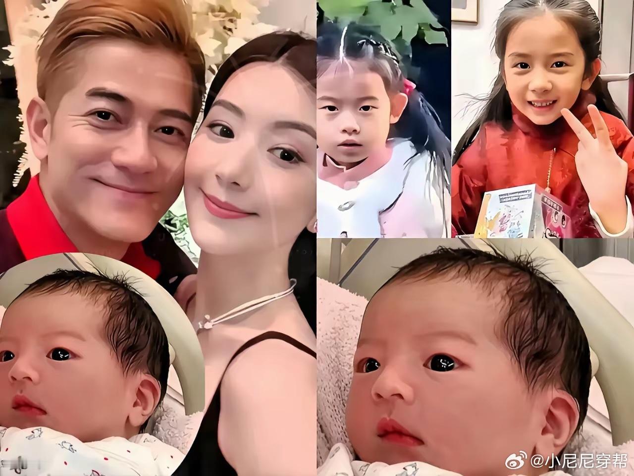 方媛虽然名气不如熊黛林但还是比熊漂亮，看下一代的颜值就更直观了！