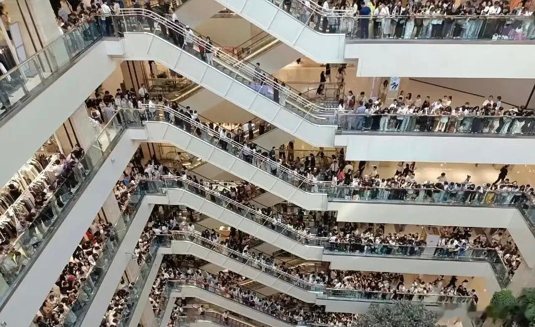 赵露思线下人这么多？还是早上的时间​​​