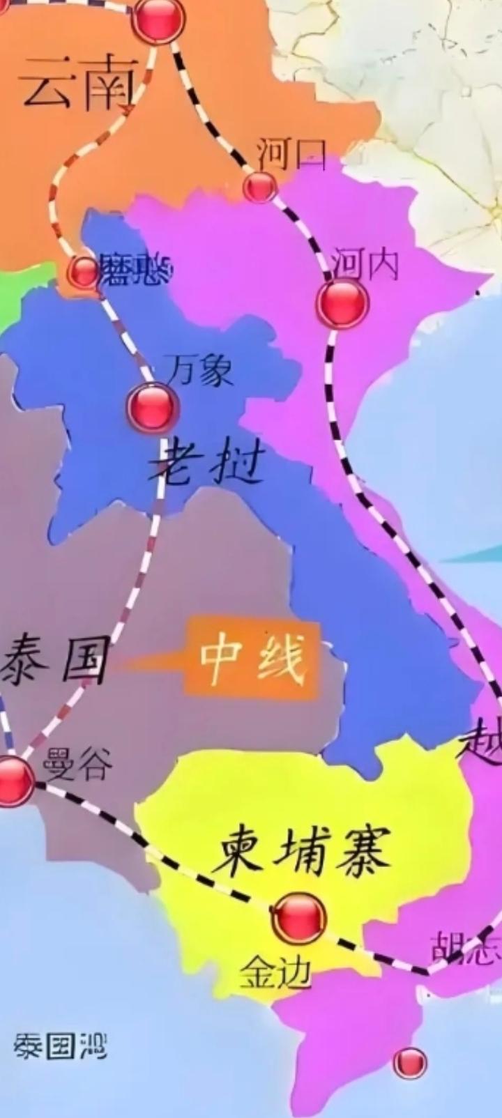 老挝有了高铁后就一句话，可以娶越南老婆了。多少年来老挝眼里的越南就如同外蒙视野