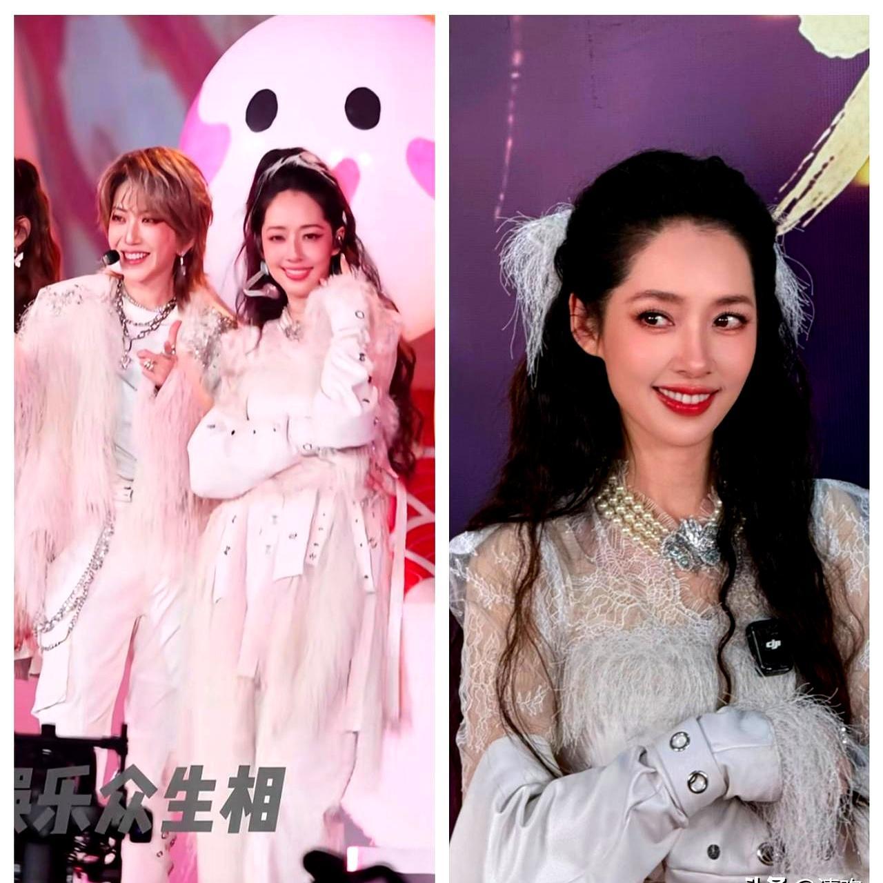 42岁生过俩娃，郭碧婷在元宵晚会上一开嗓，我手机差点掉进汤圆碗里。不是保养得好，