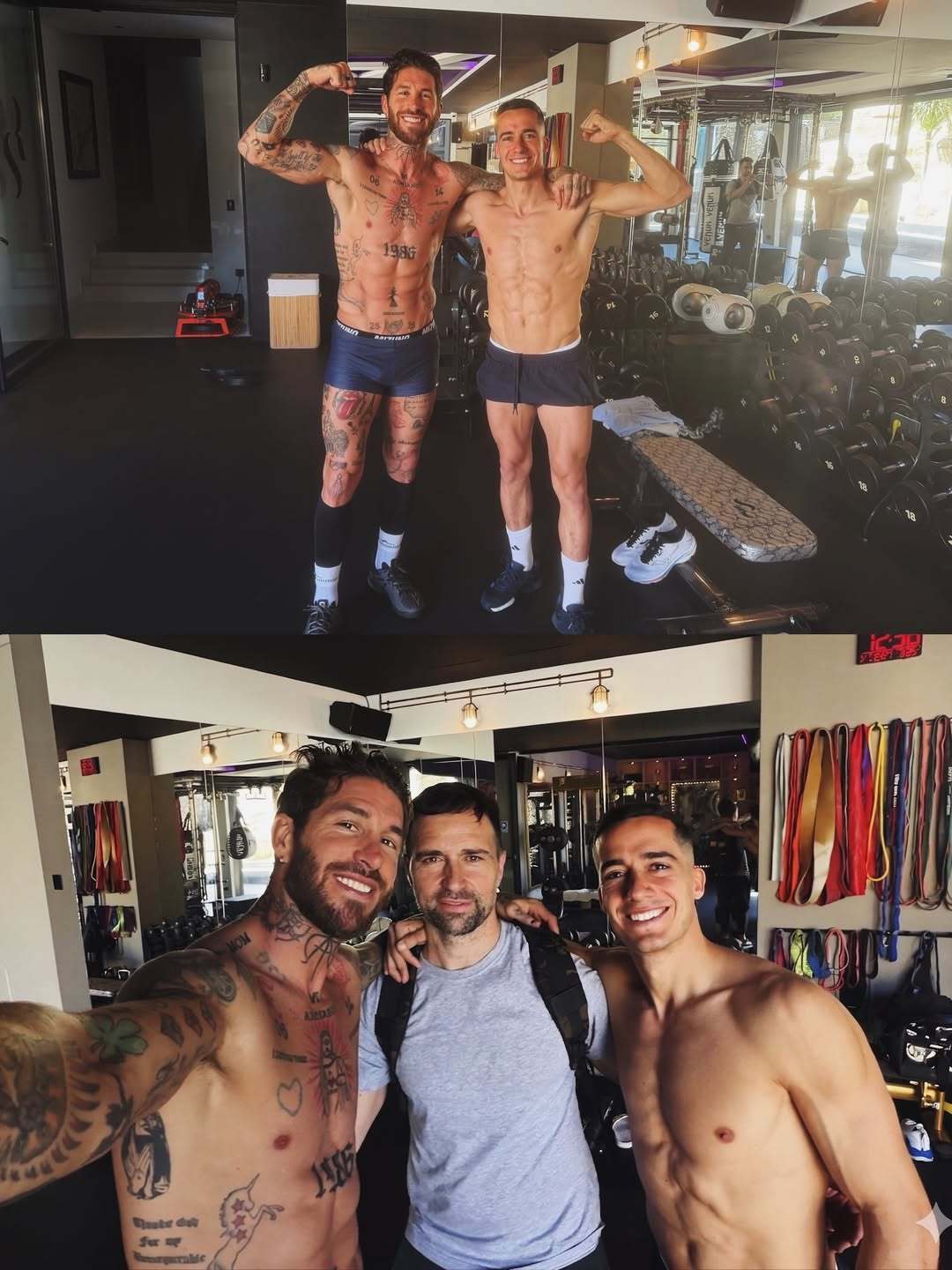 两位健身达人相聚🤝托尼老师：“哎呀！这俩！”