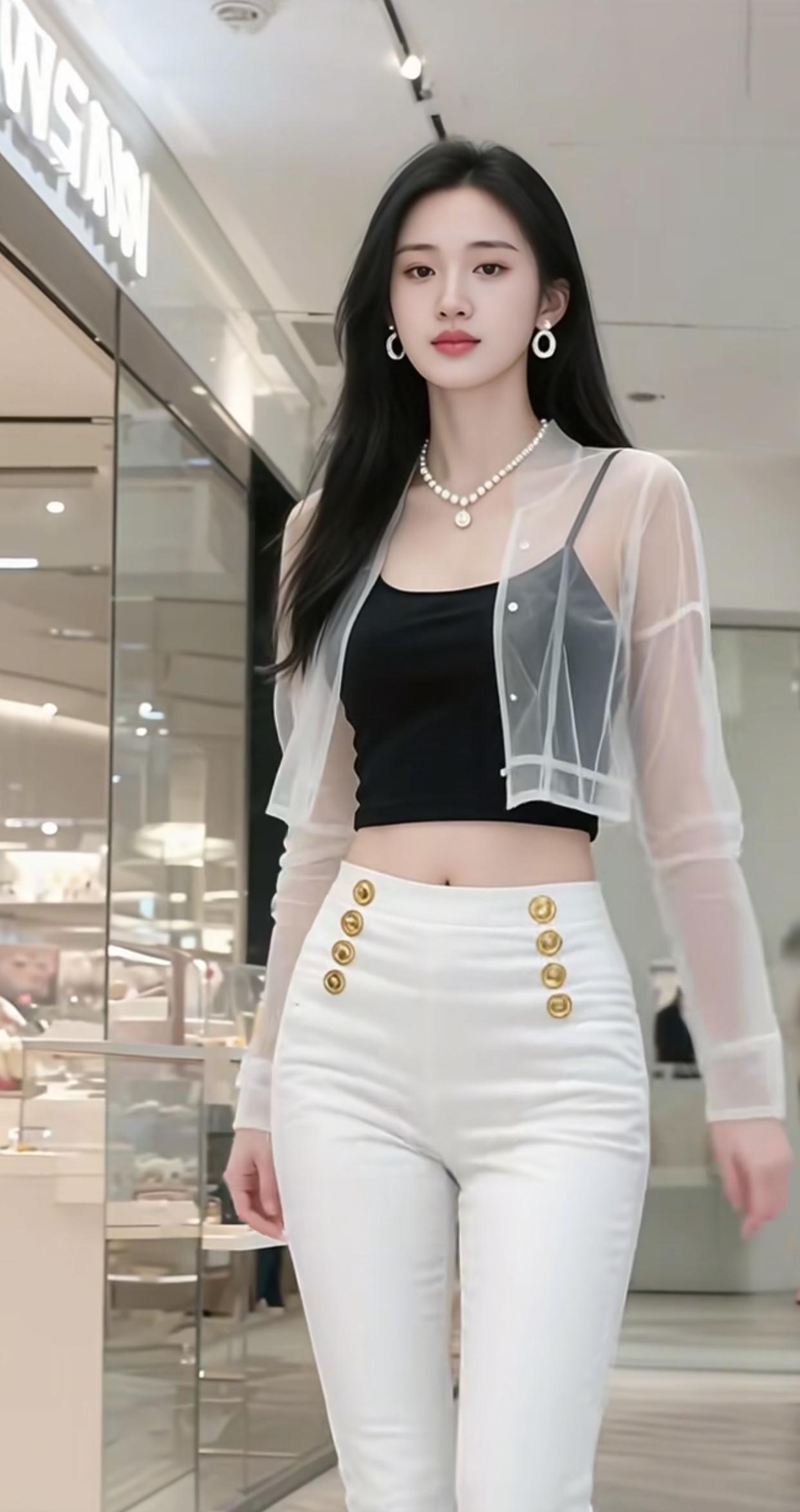 珠光宝气映繁华，步履轻盈似云烟。