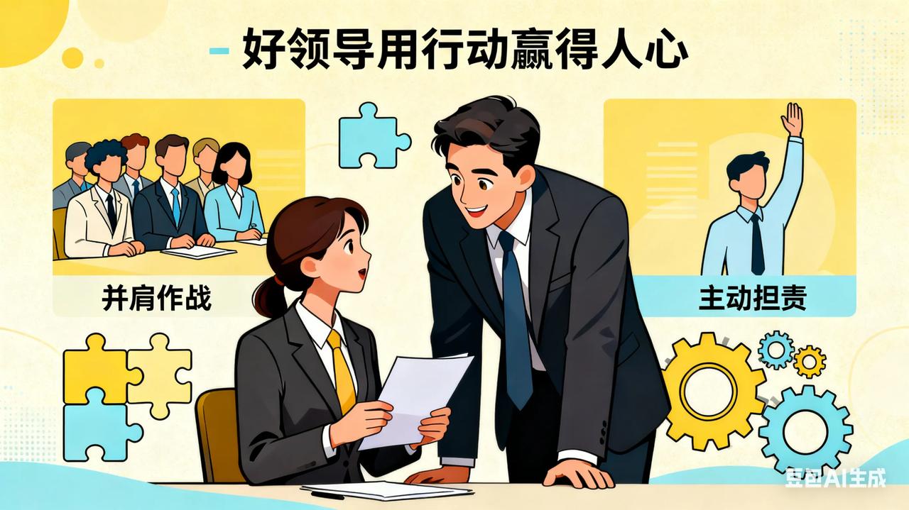 工作越久越清楚,好领导从不靠职位压人,而是用行动赢得人心。从不用“我