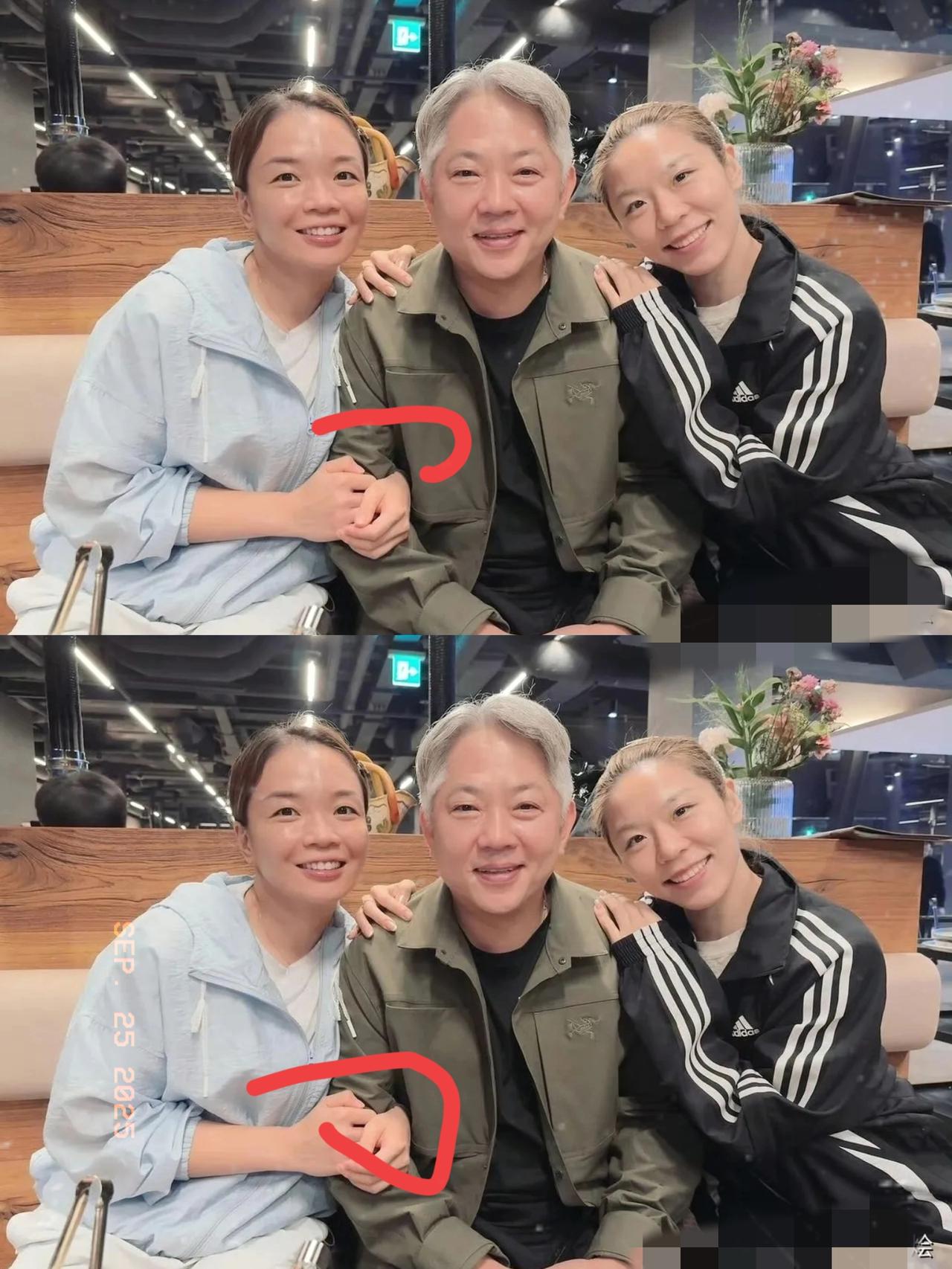好温暖的一幕！原来没想到，正在参加韩国羽毛球公开赛的女双陈清晨贾一凡一起去看