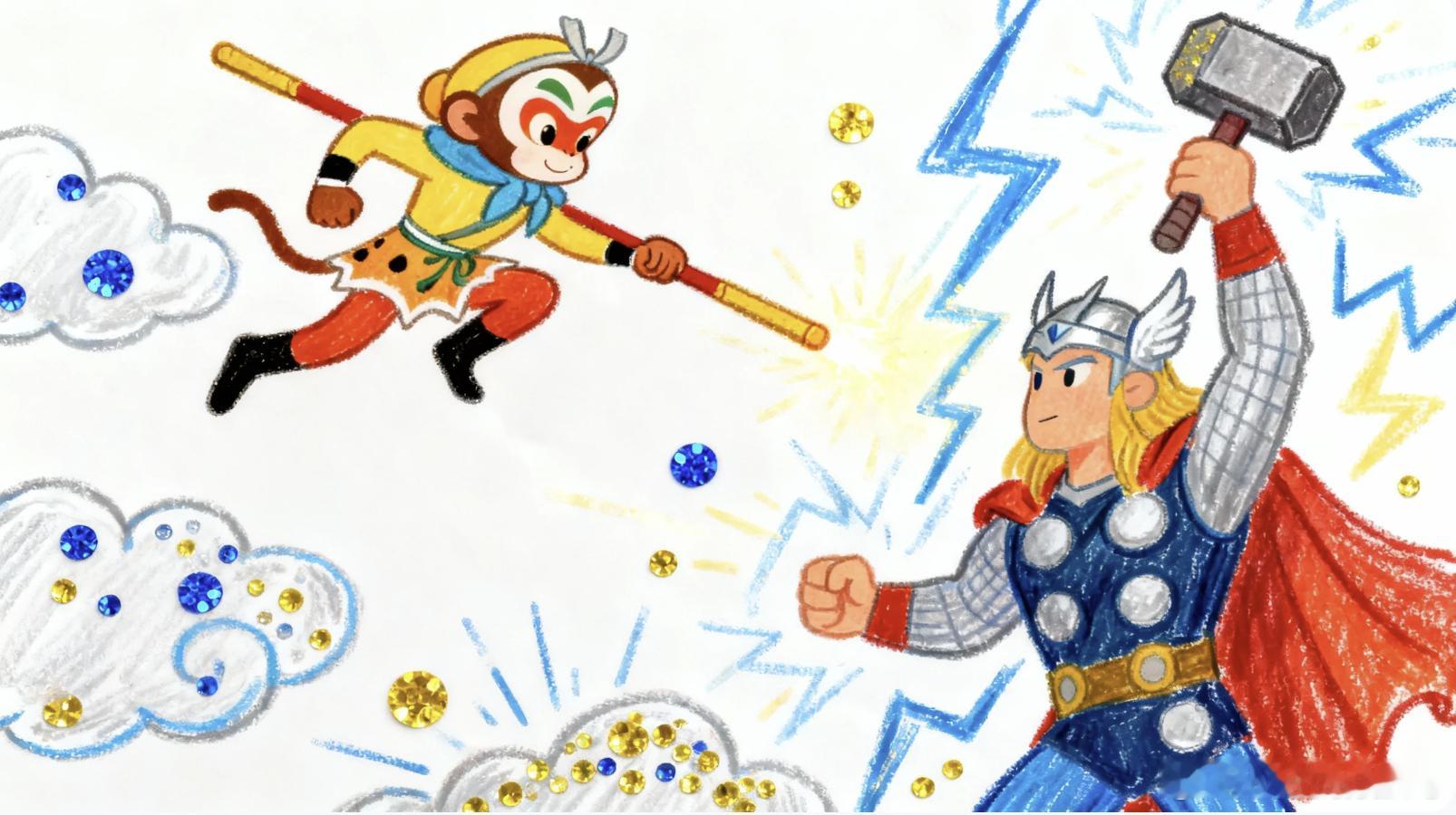 小侄女画的的是不是天才，哈哈哈