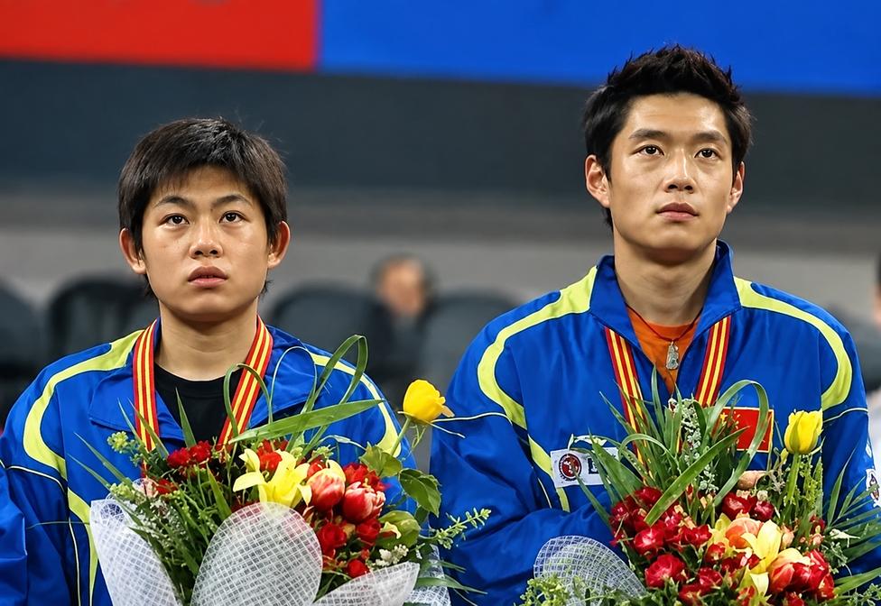 原来邱贻可指导当年也打过混双！一张老照片勾起回忆！2005年第48届世乒赛混双