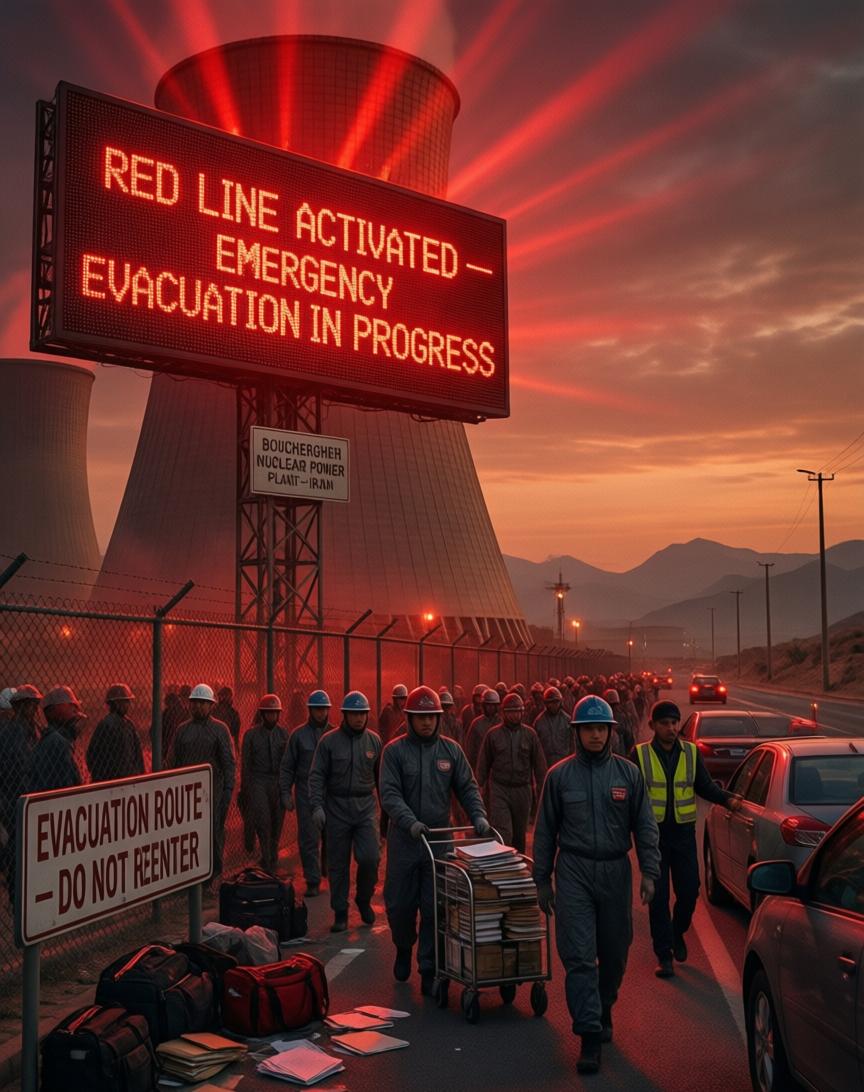 俄罗斯那边，19号突然做了一个决定——把布什尔核电站的人撤走大半。名义上叫“