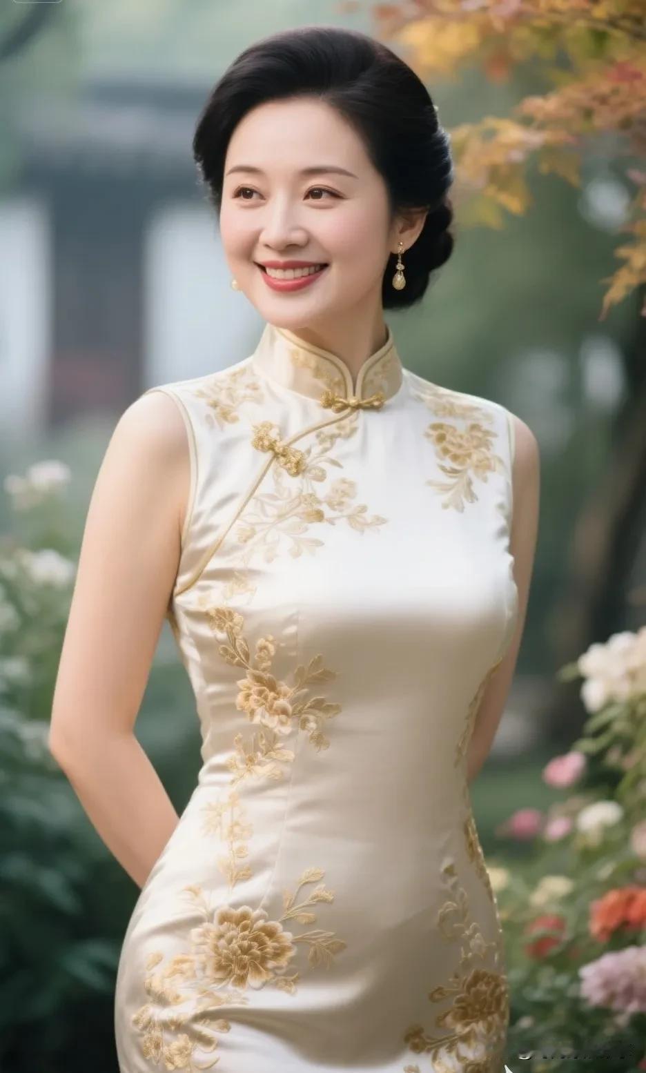 旗袍到底是胖穿好看还是瘦穿好看?身材发福了！这样穿好看吗？