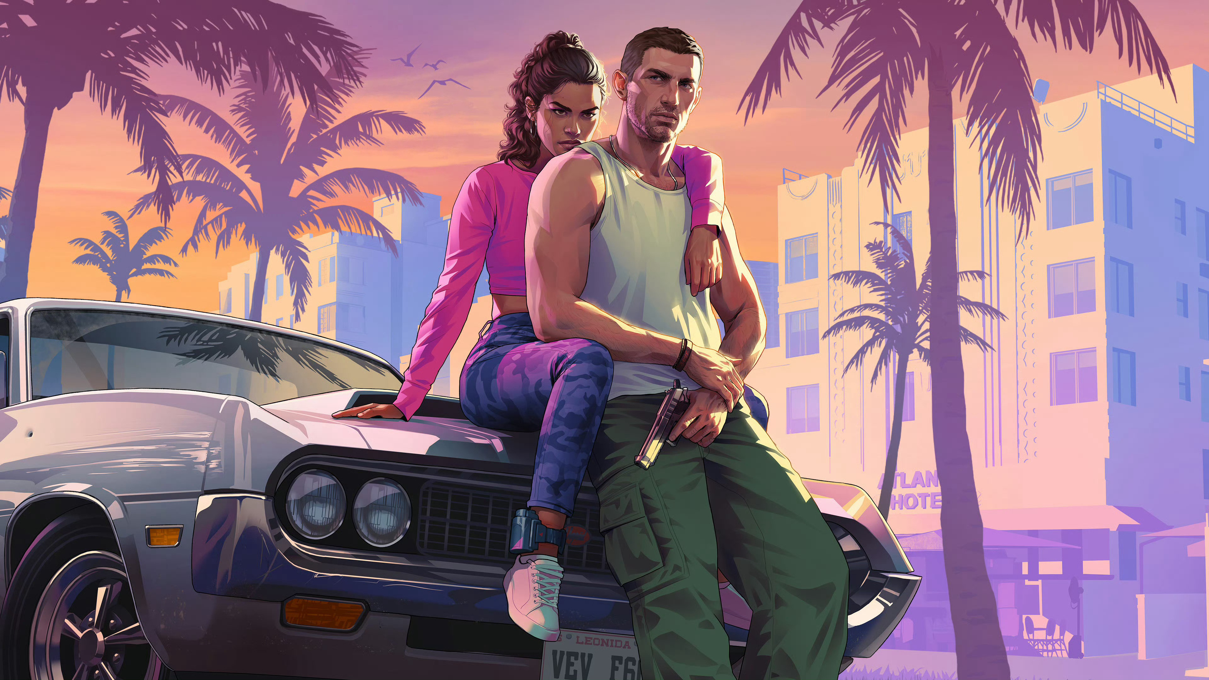 gta6官方角色海报和部分游戏画面截图GTA6第二支预告​​​