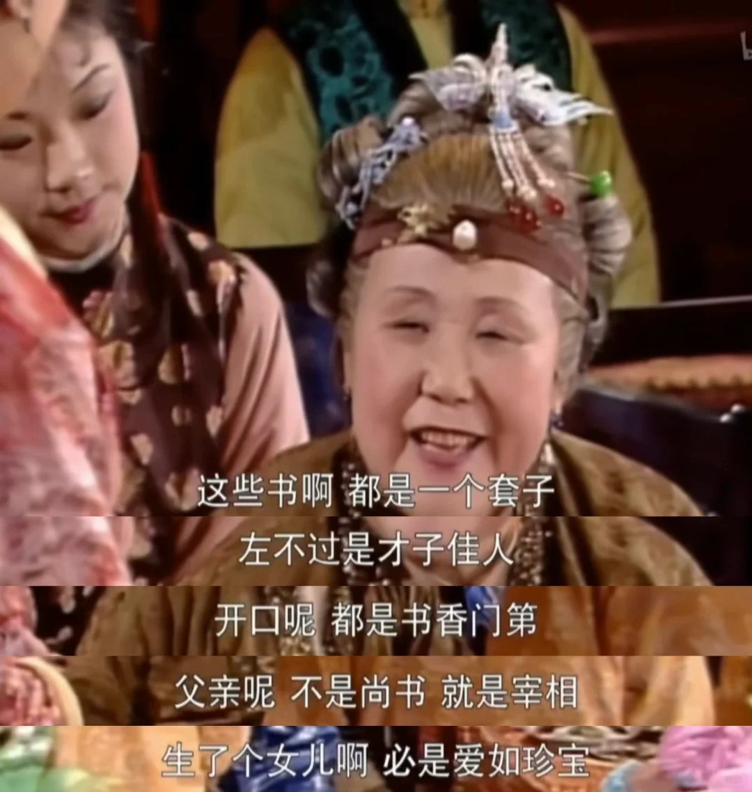 红楼梦几百年前就批判过同质化严重的套路文，可以概括90%的网文。剧评追剧台词