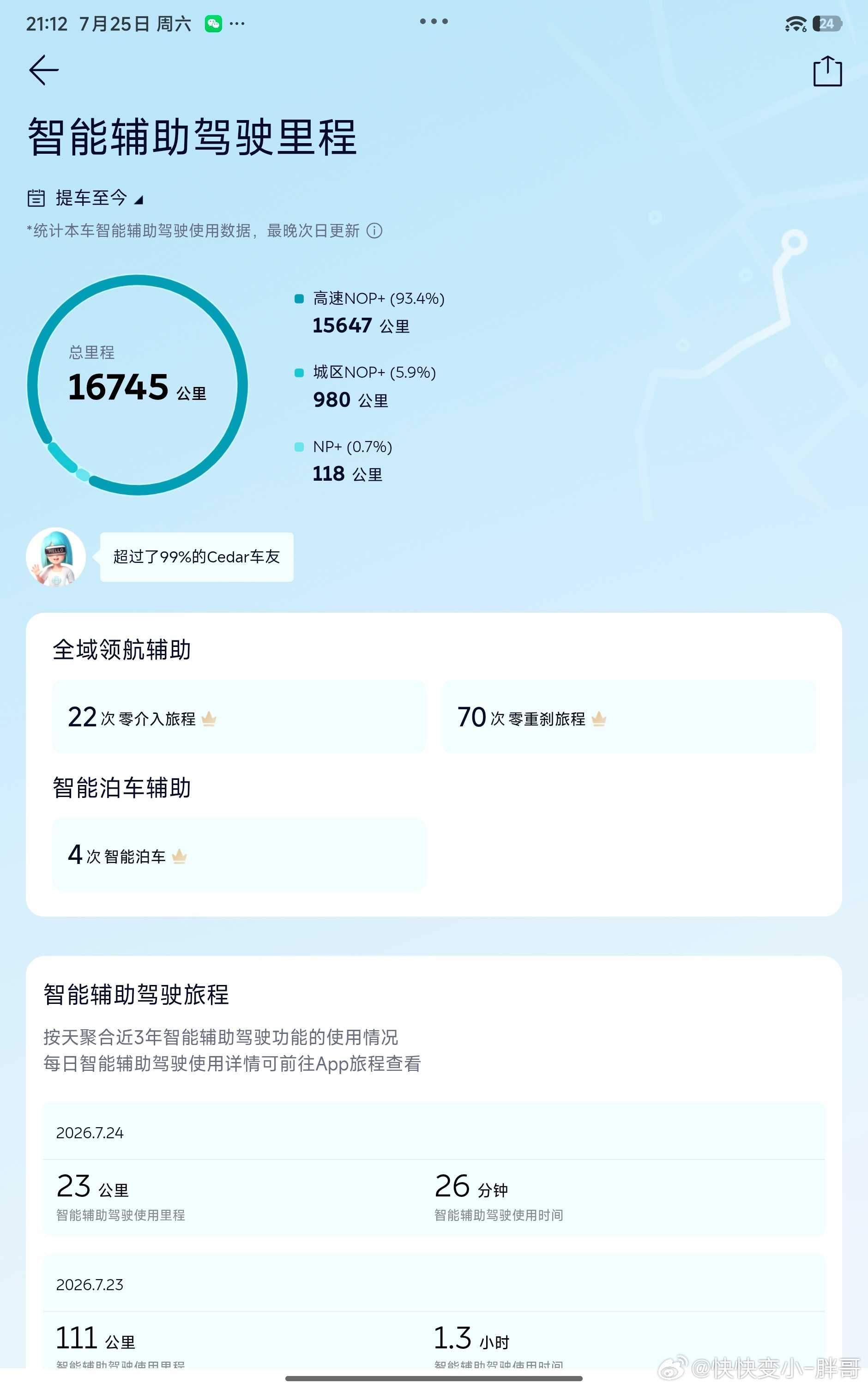 我就说了一下，我跑了20万辅助驾驶的里程，这帮人怎么就集体破防了？我也没说过