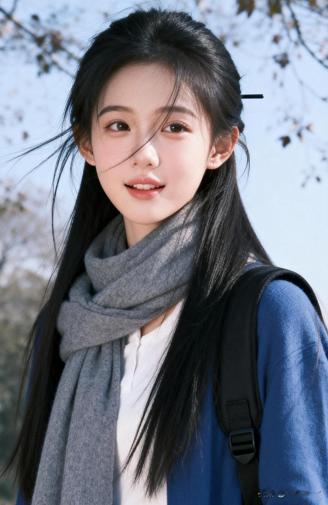 轻纱拂面，笑语盈盈。