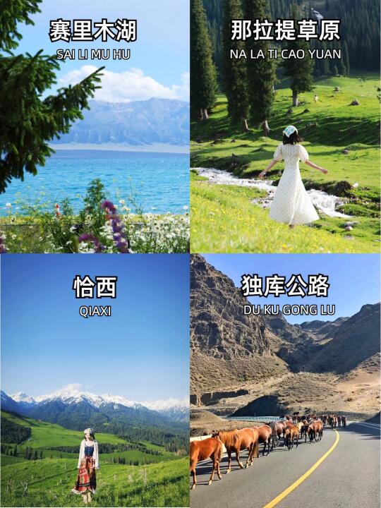 新疆旅游 伊犁7天带你穿越雪山草原🏔️