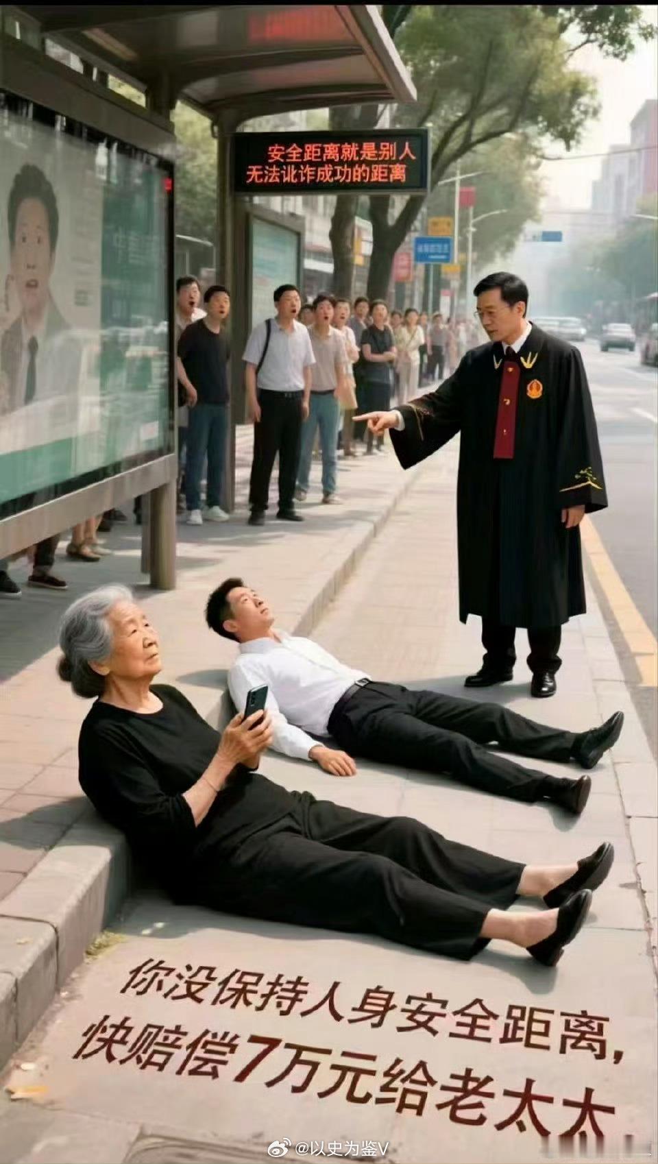 哈哈哈哈哈……神一样的防大妈转身神器……现在有了AI之后，各种神图层出不穷[允悲