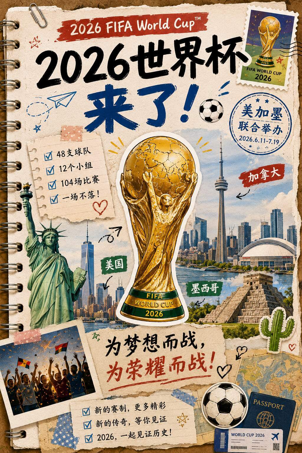 ⚽️2026世界杯48强晋级队伍全整理！亚洲9强｜欧洲16强｜非洲10强｜南美