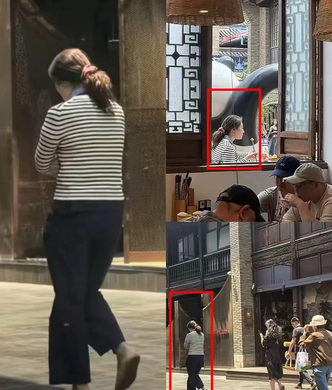 当二房子女欢聚一堂的时候，宗馥莉只能一人裹紧身子低头走在街上没有奢华的衣