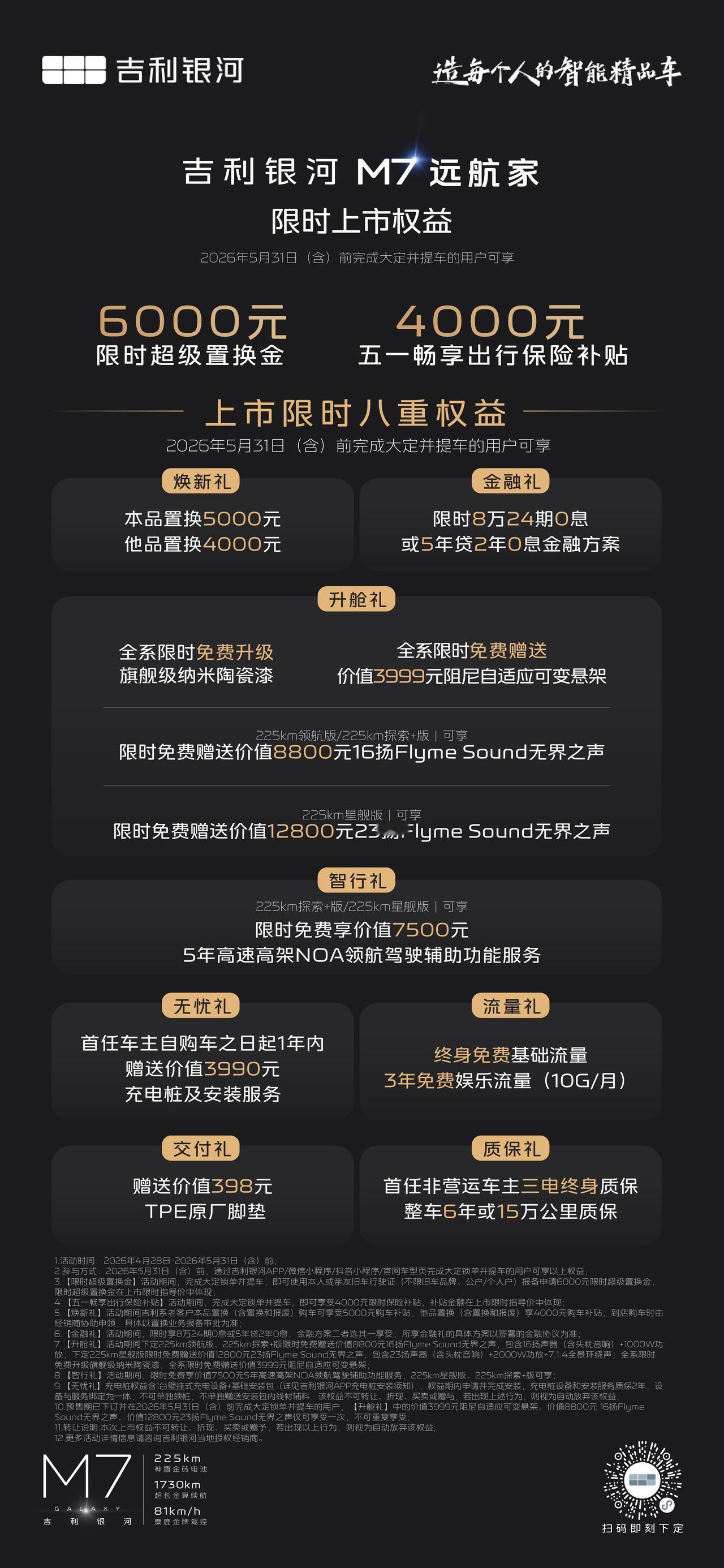 全新吉利银河M7电混SUV上了！10.98万-13.78万，大家觉得这价格怎么