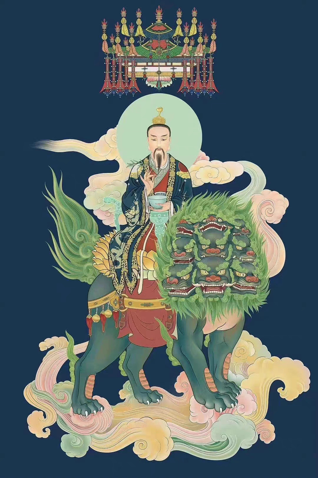 今天是九月最后一天·断恶修善·玉皇大帝保佑圣号：玉皇赦罪大天尊玄穹高上帝九天应元