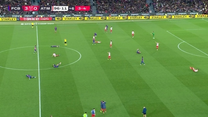 国王杯半决赛次回合，巴萨3-0战胜马竞，总比分3-4无缘决赛。巴萨本场全力进攻，
