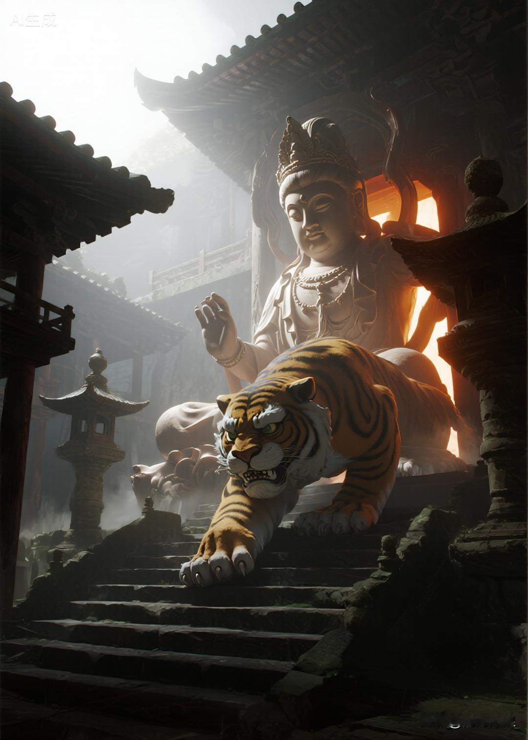明朝传奇故事明朝时歙县有座王干寺。其他的寺院一进门看见的是四大天王，但这座寺院