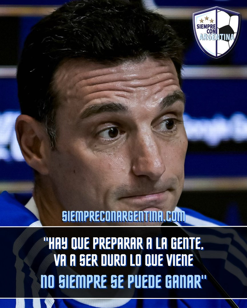 对阵赞比亚赛后，斯卡洛尼教练的这番话有必要引起注意：“必须让人们做好准备。接下来