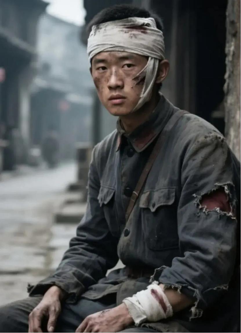 1937年，西路军伤员刘克先正在街边讨饭，一个国民党士兵走了过来，上下打量了一眼