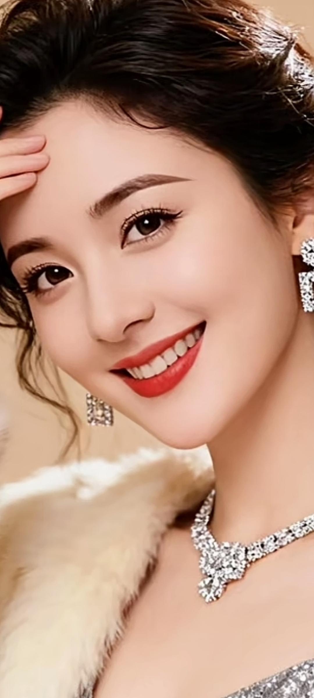 闪耀的珠宝，优雅的笑容，尽显奢华与魅力！💎😊