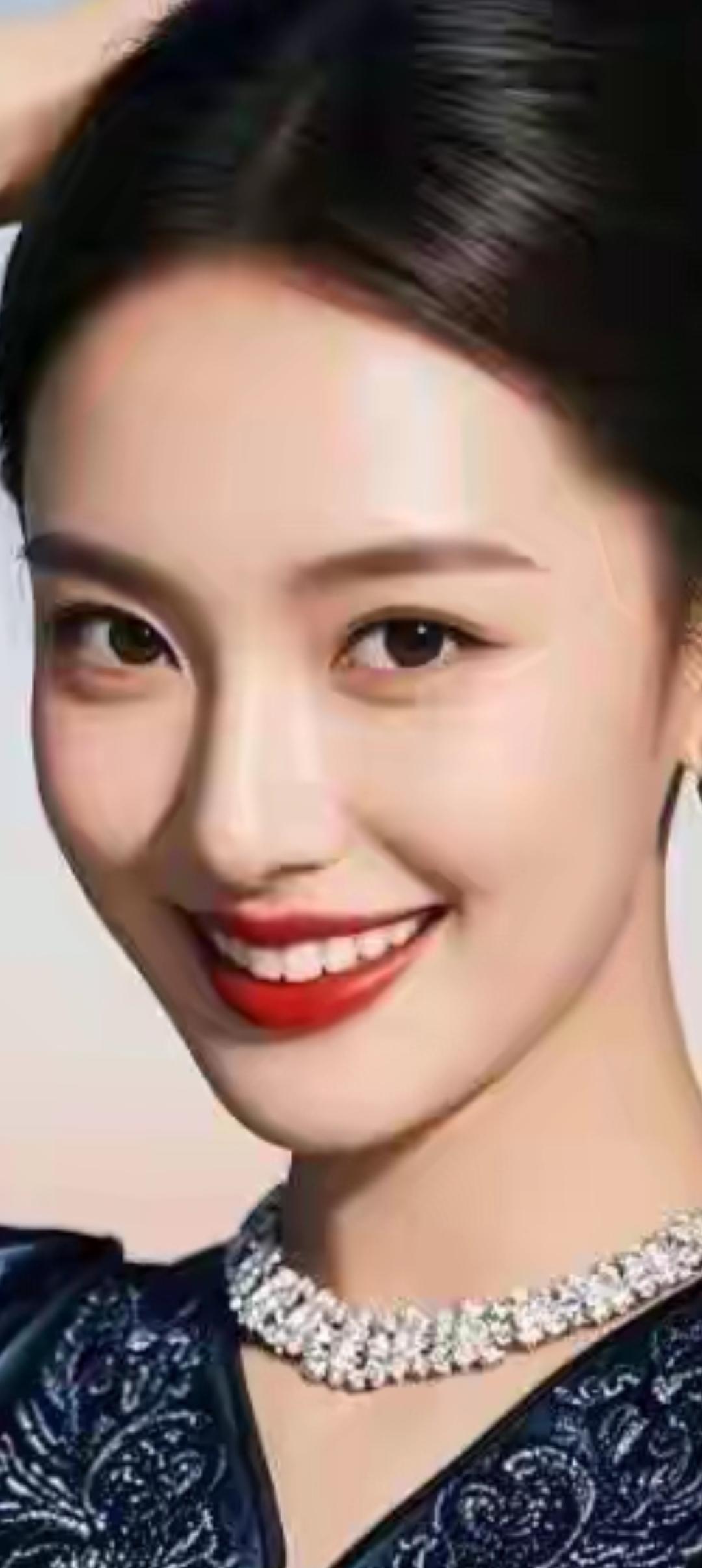 优雅气质，珠宝闪耀，微笑迷人！