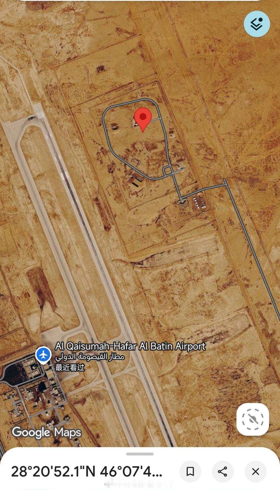 伊朗发布的卫星照片显示，位于沙特哈夫阿巴廷机场的一座台伪军同款AN/FPS-11