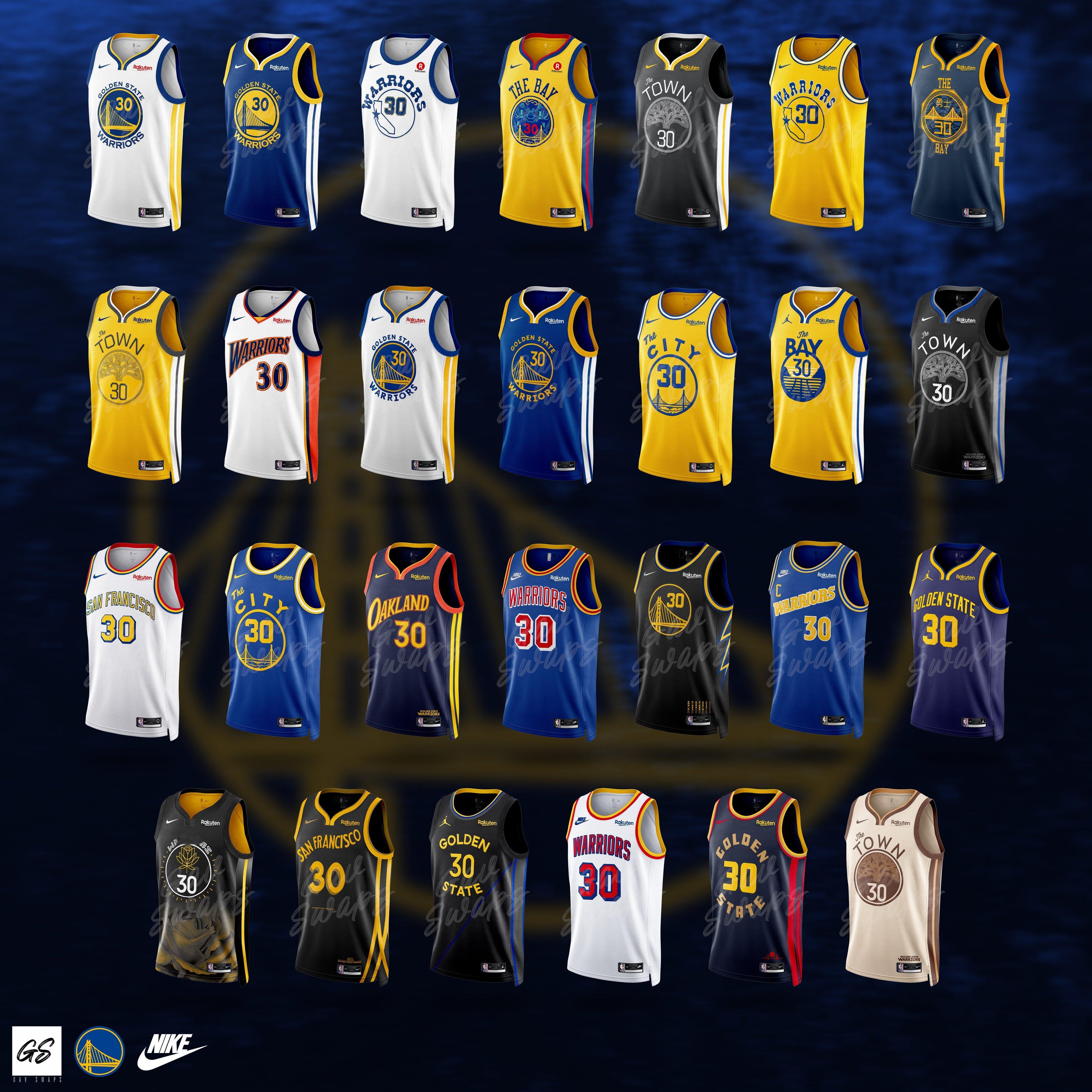 Nike为勇士推出的这么多球衣，你最喜欢哪一件？