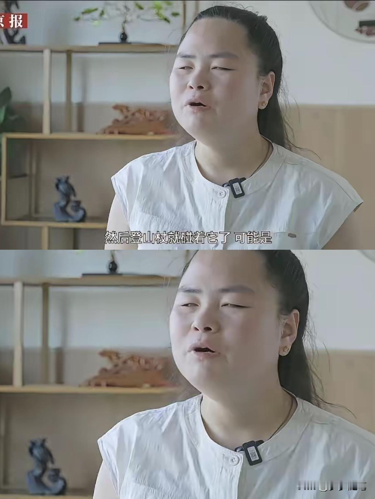 王营营到现在还觉得自己逼着导盲犬和自己一起去爬山没有错，她是被冤枉的，甚至搬出