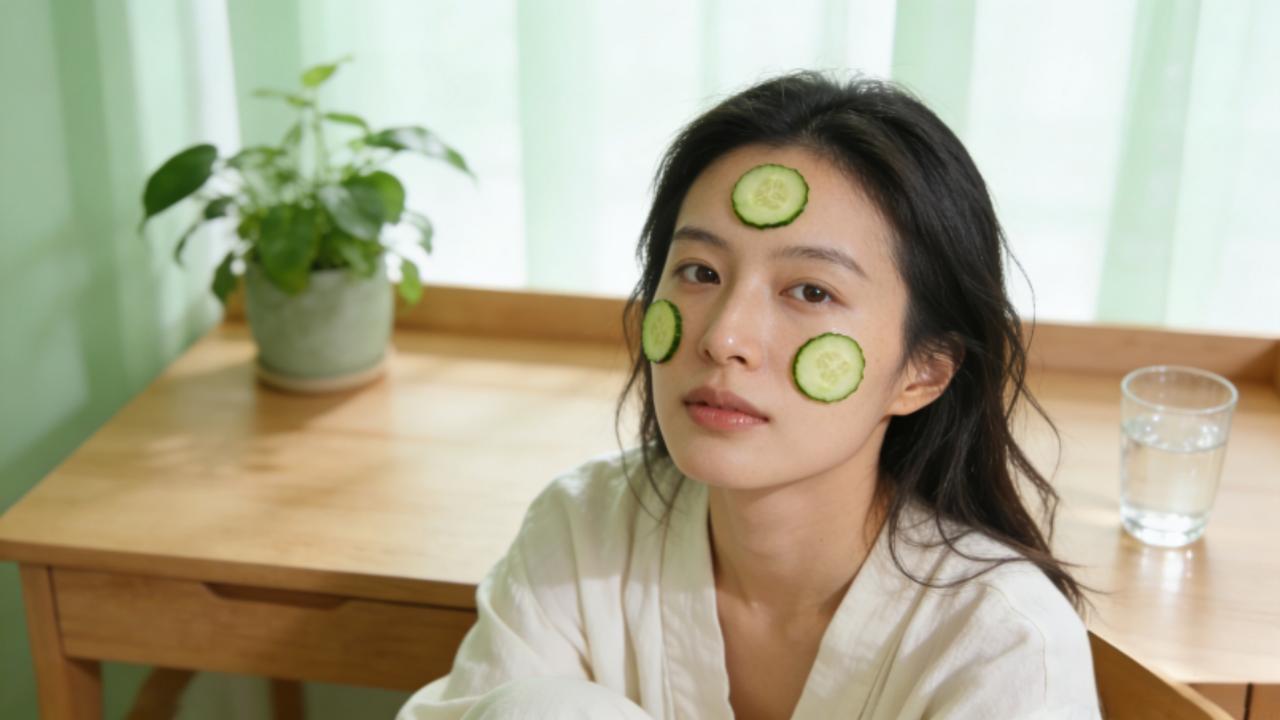 王楚然只贴3片黄瓜美出圈！极简护肤藏玄机，普通人也能抄的天然变美法近日，演