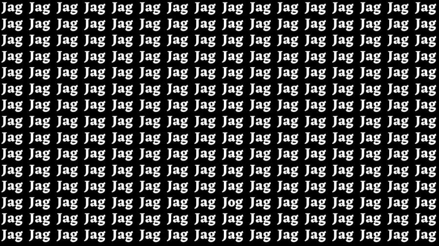 一场紧张的眼力大比拼来啦！在这满屏的“Jag”单词方阵中，限时60秒，你要找出唯
