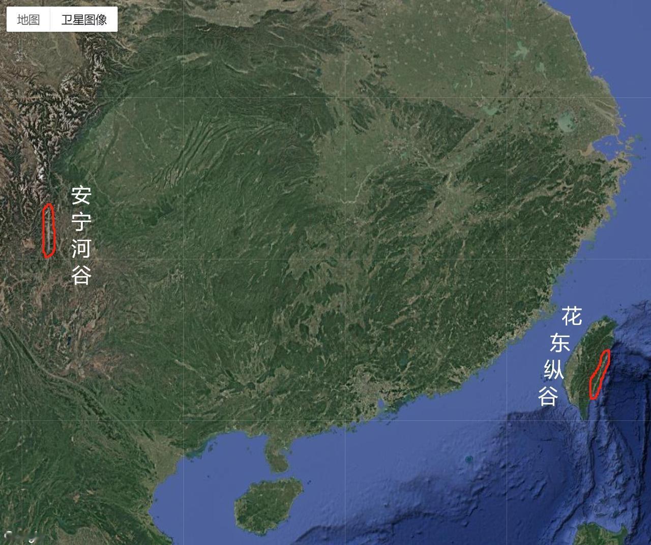 中国有2条狭长的平原，一条是台湾省的花东纵谷平原（花莲-台东），也叫台东纵谷平原