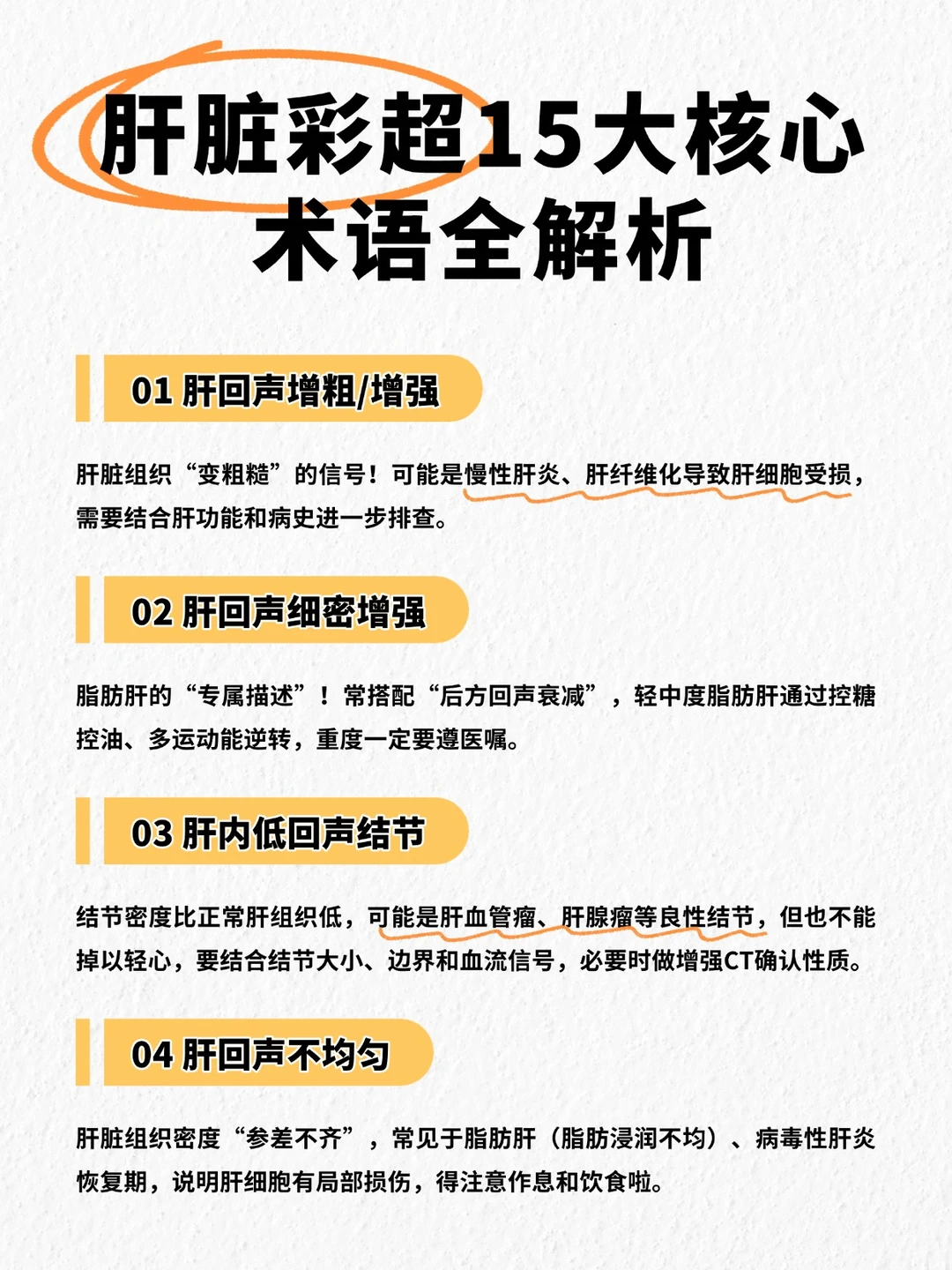 肝脏彩超15大核心术语全解析