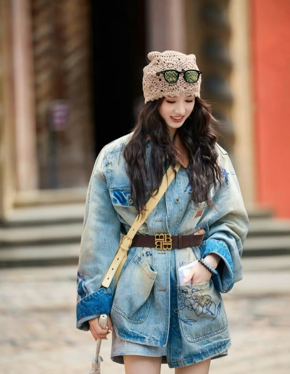 花少小妹张雅琪真是个穿搭天才，毫不费力的青春气息扑面而来​​​​