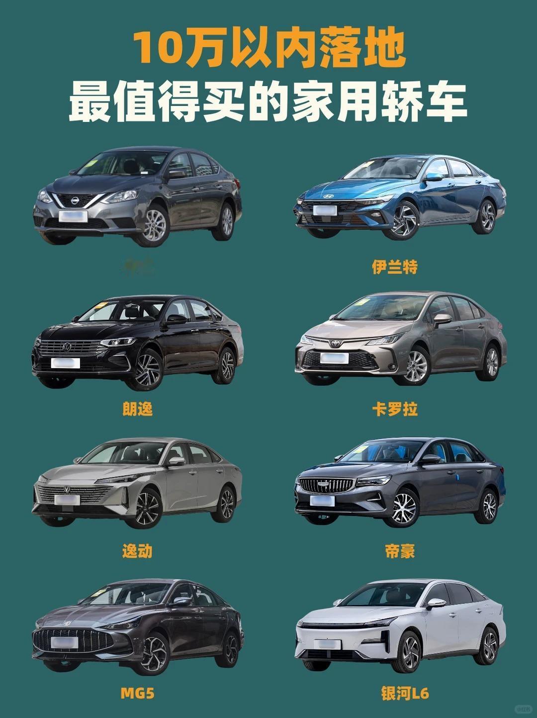 8-10万燃油轿车，3款耐用省心，家用代步首选预算8-10万，想买台燃油轿车，