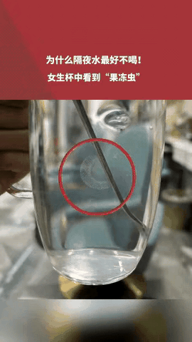 重庆渝北，隔夜水杯里现虫卵现场！一位宝妈，太后怕，一早抓起杯子就喝，余光瞄到杯壁