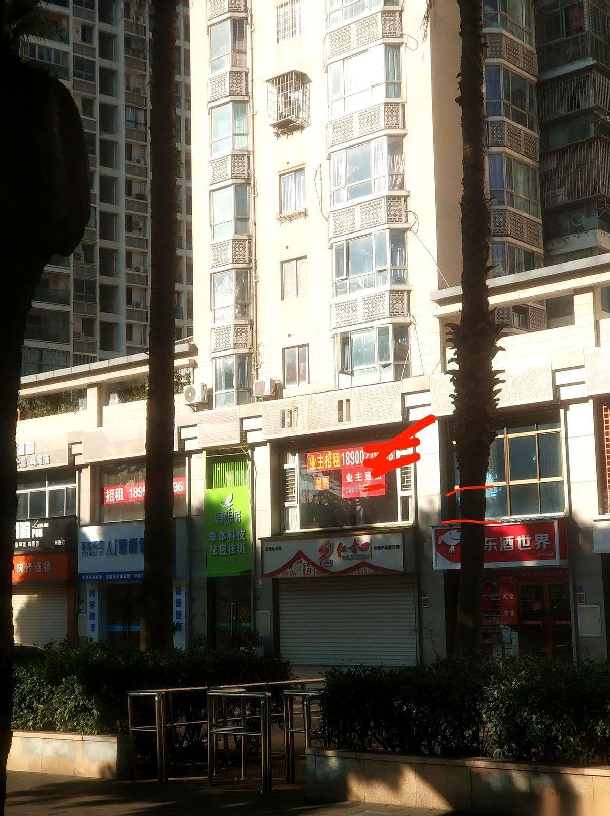 厦门这条街，我走了快十年了。今天下班，就这么随手一拍，两个铺子，门挨着门，黄底