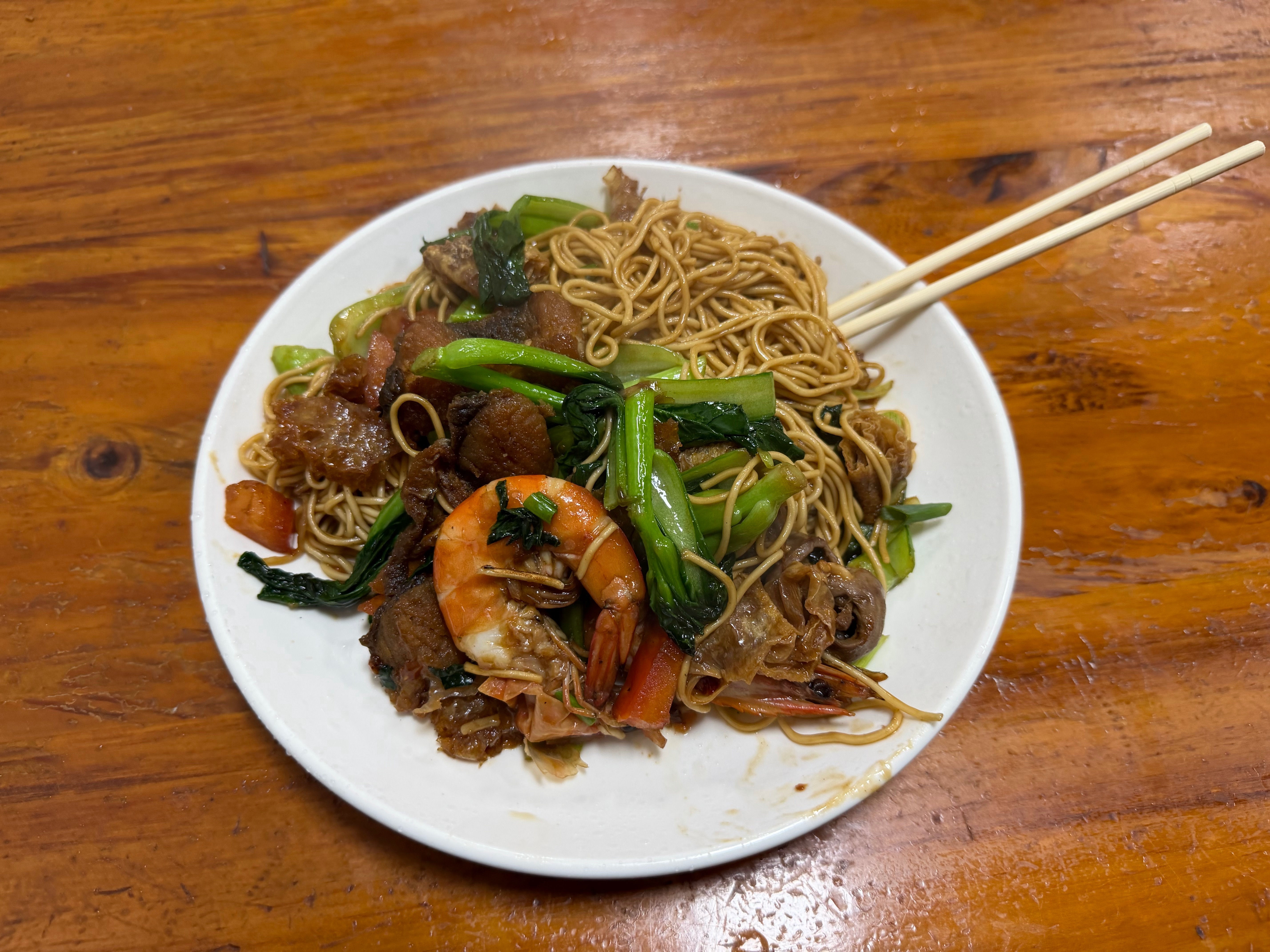 回家剪个头发，吃一碗朴实无华的三鲜炒面，欢迎来长安镇吃面🍜美食海宁·老同学面