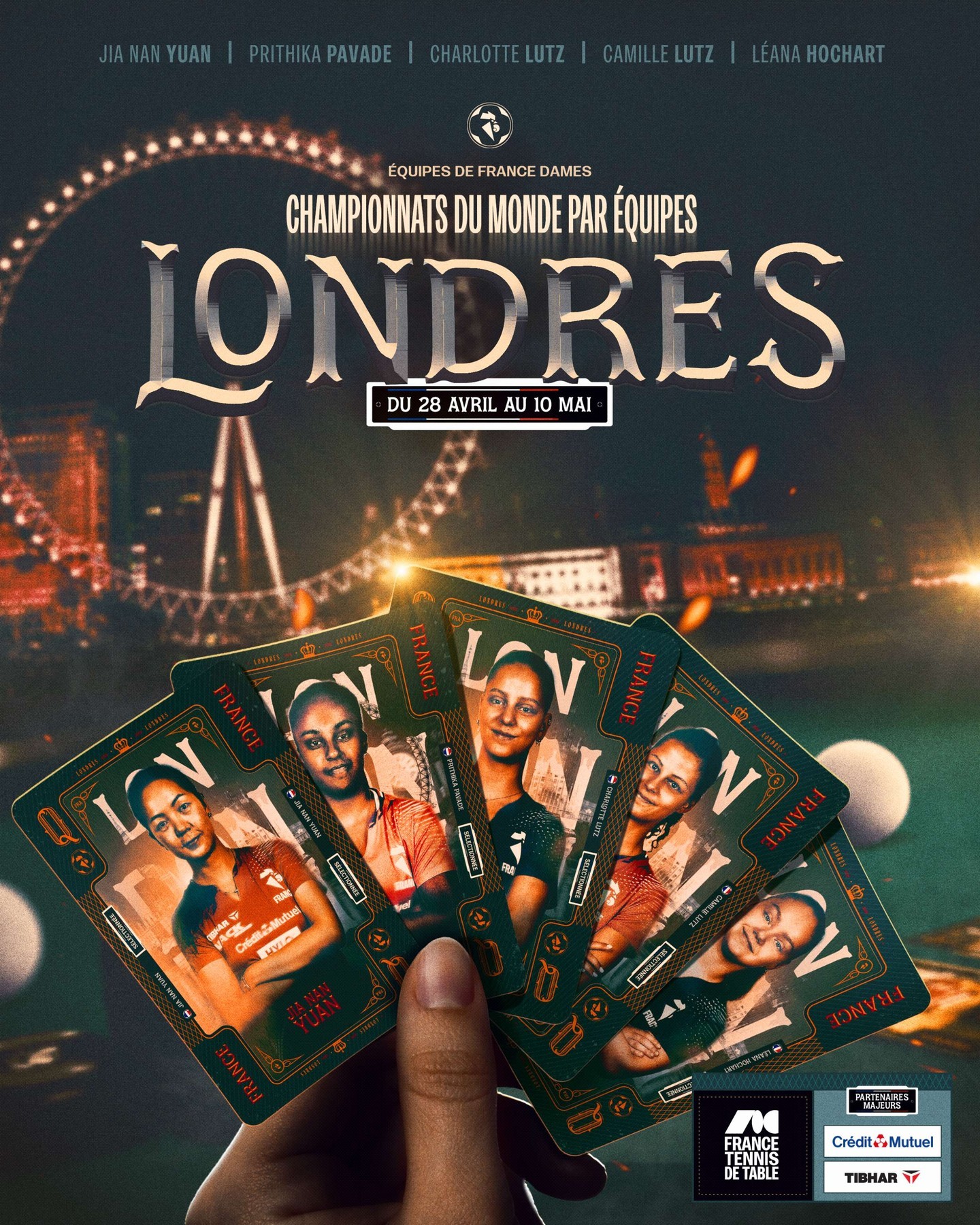 #伦敦世乒赛法国队名单#2026年伦敦世乒赛团体赛将于4月28日至5月10日举行