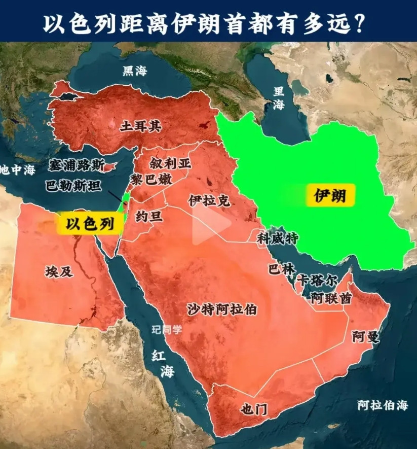 每次以色列打伊朗，几百架飞机飞过去一通炸，目标打击很精准。飞过这些伊斯兰国家，也